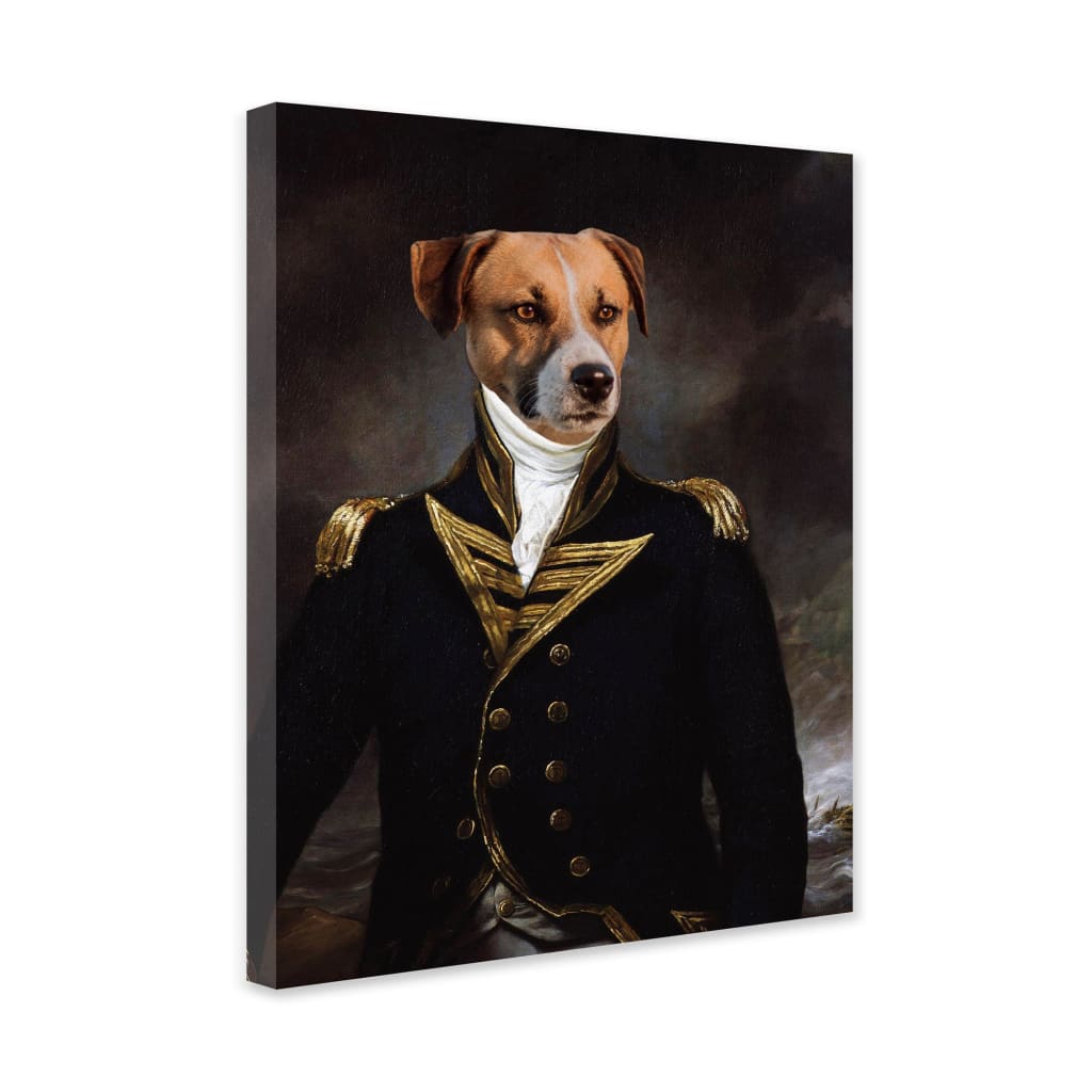 Commodore - Personal Custom Vintage Pet Portrait - Wrapped 
