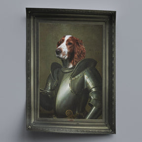 Crusader - Personal Custom Vintage Pet Portrait - Rolled 