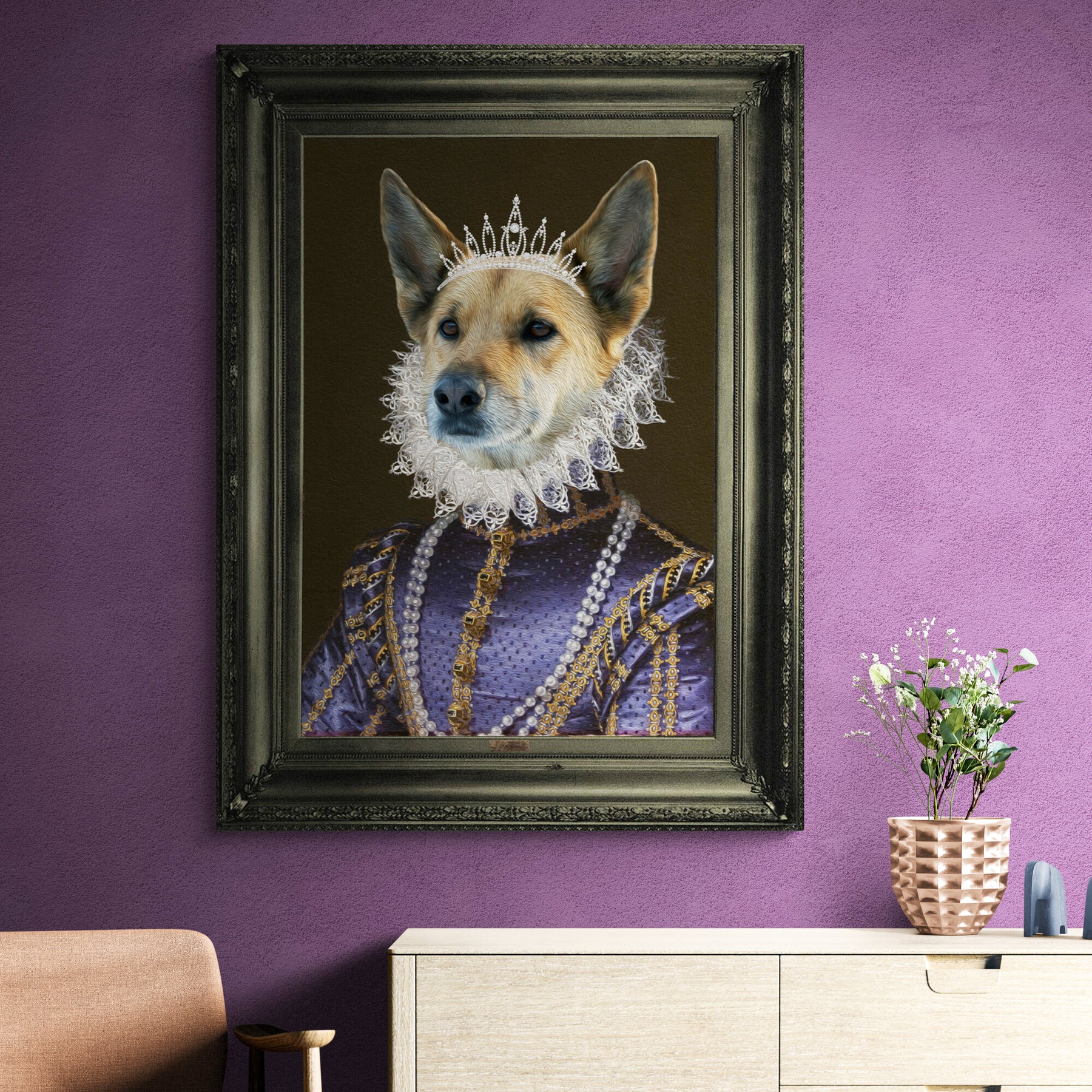 Dame - Personal Custom Vintage Pet Portrait