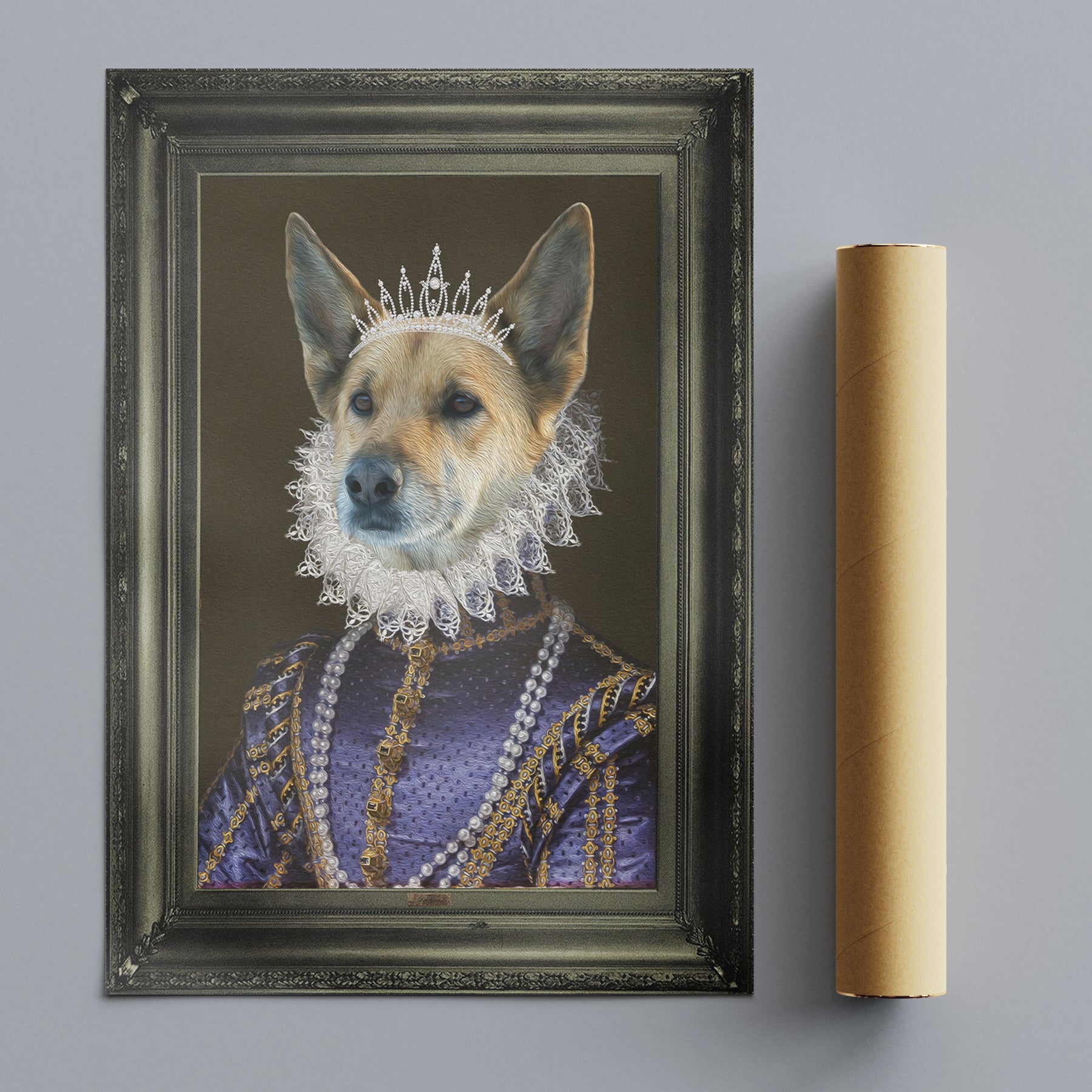 Dame - Personal Custom Vintage Pet Portrait