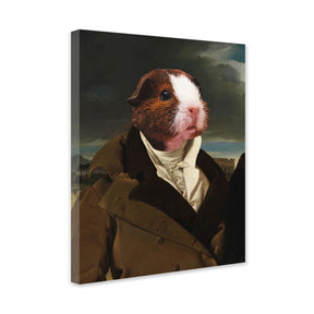 Esquire - Personal Custom Vintage Pet Portrait - Wrapped 