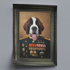 General - Personal Custom Vintage Pet Portrait - Rolled 