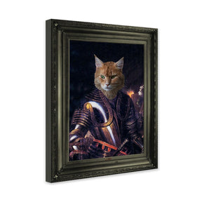 Knight - Personal Custom Vintage Pet Portrait - Wrapped 