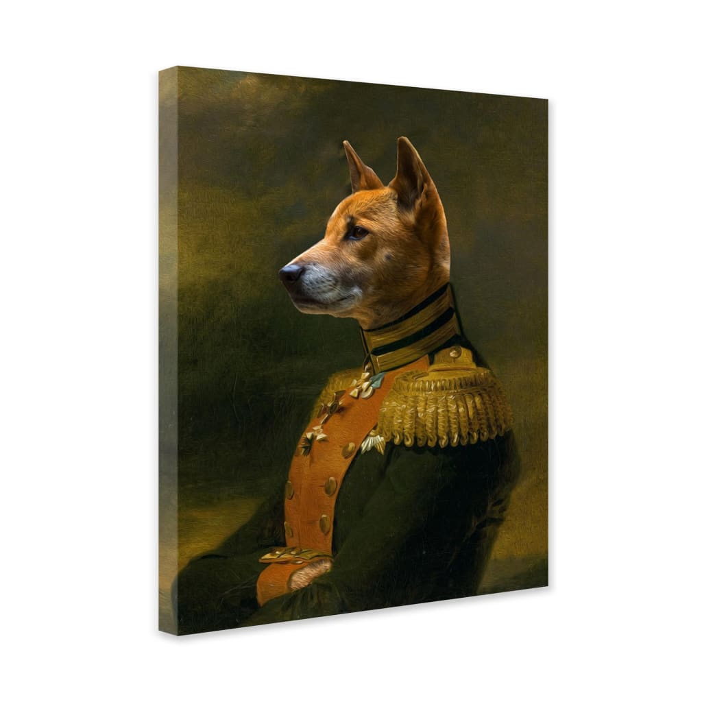 Major - Personal Custom Vintage Pet Portrait - Wrapped 
