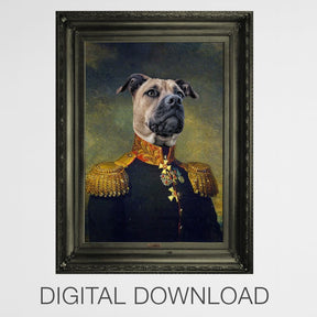 Master - Personal Custom Vintage Pet Portrait