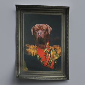 Napoleon - Personal Custom Vintage Pet Portrait - Rolled 