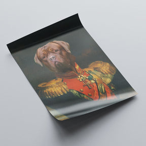 Napoleon - Personal Custom Vintage Pet Portrait - Rolled 