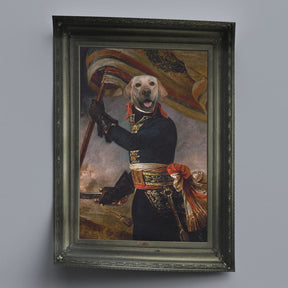 Patriot - Personal Custom Vintage Pet Portrait - Rolled 