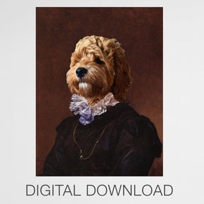 Poet - Personal Custom Vintage Pet Portrait