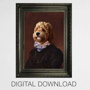 Poet - Personal Custom Vintage Pet Portrait