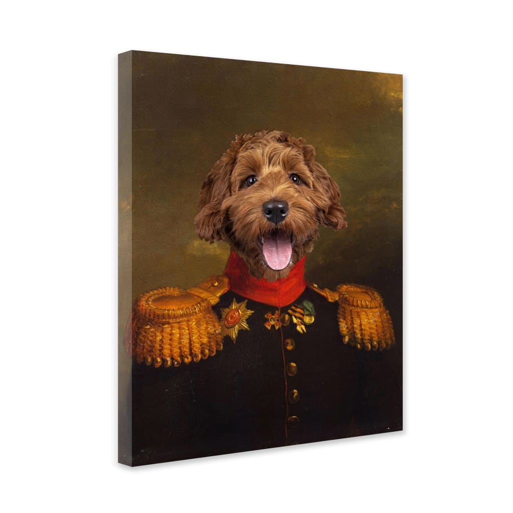 Sergeant - Personal Custom Vintage Pet Portrait - Wrapped 