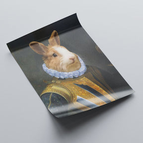 Swiss Guard - Personal Custom Vintage Pet Portrait - Rolled 